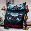 Personalized Custom Name Blanket - Pennywise the Dancing Clown Print Design,Blanket for Sofa,Bed,Travel,Camping - Soft and Warm, Great Gift