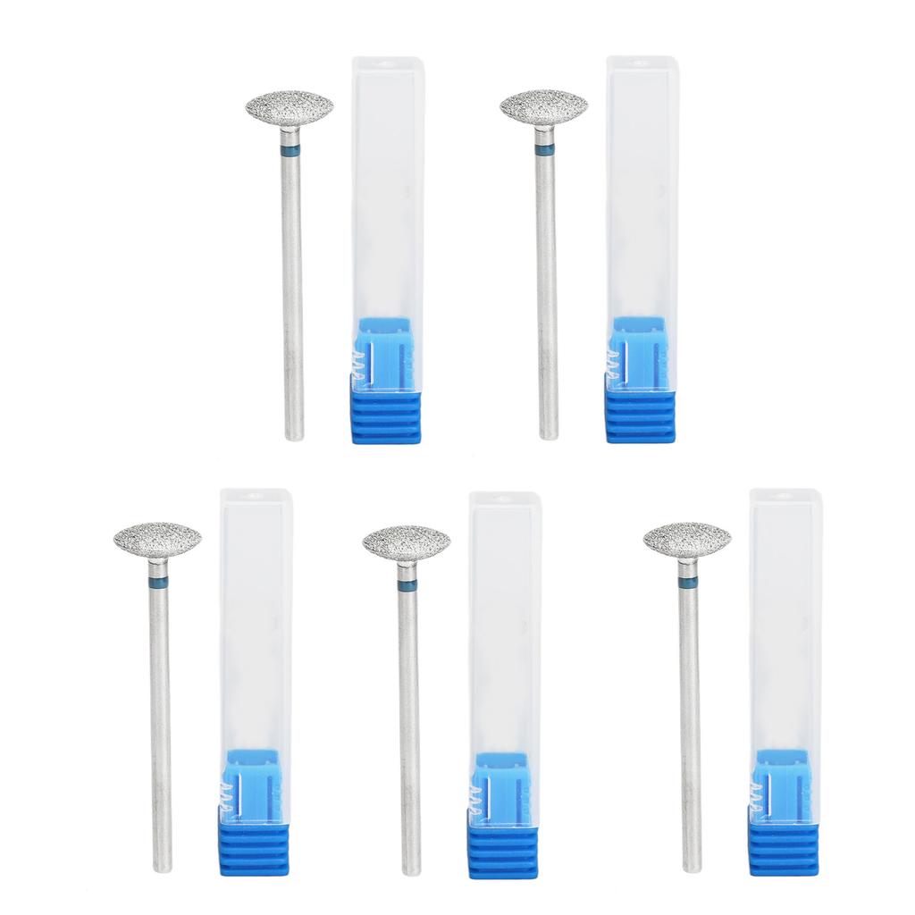 5Pcs Cuticle Remover Nail Drill Bit Versatile Rugged Rough Surface Nail Drill Bits Set for Home