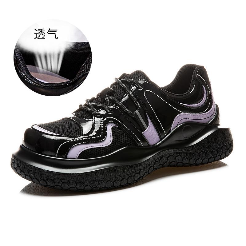 

Кожаные туфли-лодочки женские 2025 весна новые женские туфли на платформе дышащие маленькие кожаные туфли повседневная мода женская обувь 40