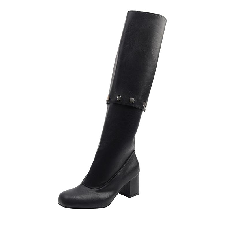 High Boots for Women High Heels Designer Shoes Chunky Pumps Winter 2025 Dress New Cozy Dress Luxury Chelsea Boots Mujer