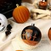 Halloween Ball Ornaments For Tree 9X Set PVC Colorful Skulls Pattern Ball 3.14in Reusable Shatterproof Ghost Festival Ball