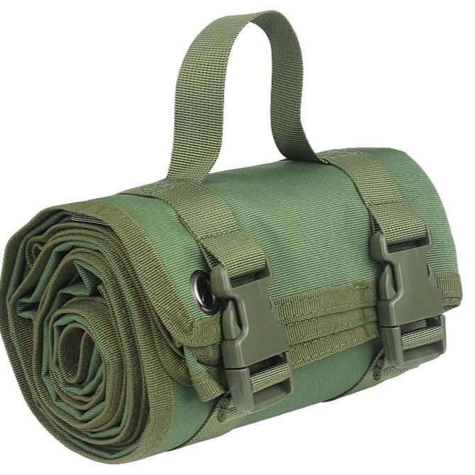 

Outdoor tactical single folding single soldier moisture-proof mat shooting mat outdoor camping camping floor mat portable lunch break mat зелений