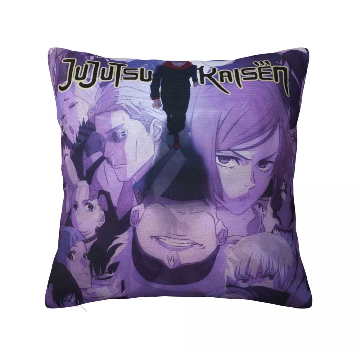 Kussensloop Jujutsu Kaisen Zachte Kussensloop Moderne Kussensloop Grafische Kussenslopen Voor Stoel Bank Huisdecoratie Peach skin 18*18(CM)-1Pcs