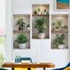 As Shown 3D Plant Wall Stickers Creative Indoor Plant Stickers Creative Wall Art Art Studio Decor Bedroom Wall Stickers