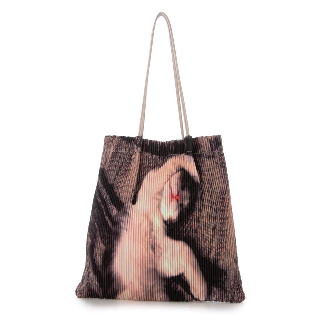 Сумка-тоут Kashkash с плиссировкой и струйной печатью, 10-00-01680, Женская, BE