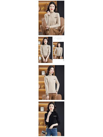 Stylish Loose High Neck Knitted Sweater - Thick, Warm Base Layer for Autumn/Winter