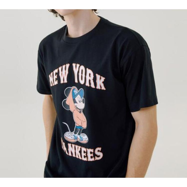 New Disney X MLB X Disney T Shirts Unisex Black 31TSK3031-50L