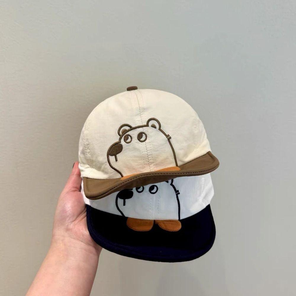 Quick Dry Cartoon Bear Baby Hat Casual Kids Peaked Caps Fashion Newborn Sun Hat  Beach