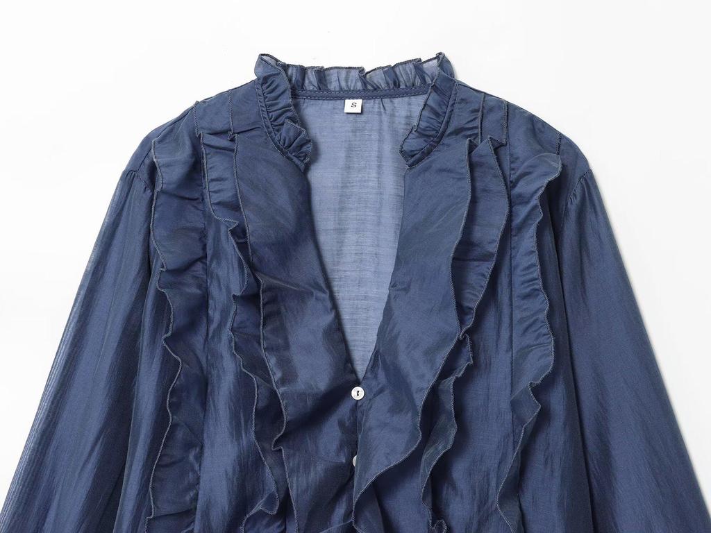 Women's High-End Lace Layered Blouse - Little Fragrance Style