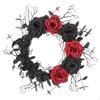 Gothic Wreath Spooky Halloween Dark for Homeowners, Party Hosts, Front Door, Entryway, Wall