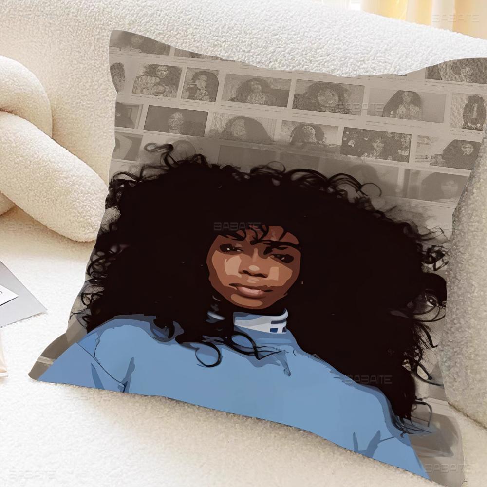 S-SZA GIRL Personalized Pillow Cover Kids Bedroom Wild Party Decor Pillowcase Kid Birthday Shower Gift