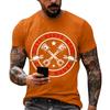 Men's Casual Short Sleeve T-Shirt Loose Fit Crew Neck Graphic Print Labor Day Workwear Top Comfortable Cotton Blend Fabric