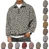 Men's Flannel Long Sleeve Sweatshirt for Casual Wear