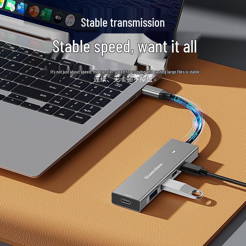 USB-C Hub: 2A+2C USB 3.2 Gen 2 Splitter, 10Gbps, Laptop & Phone Expansion Dock