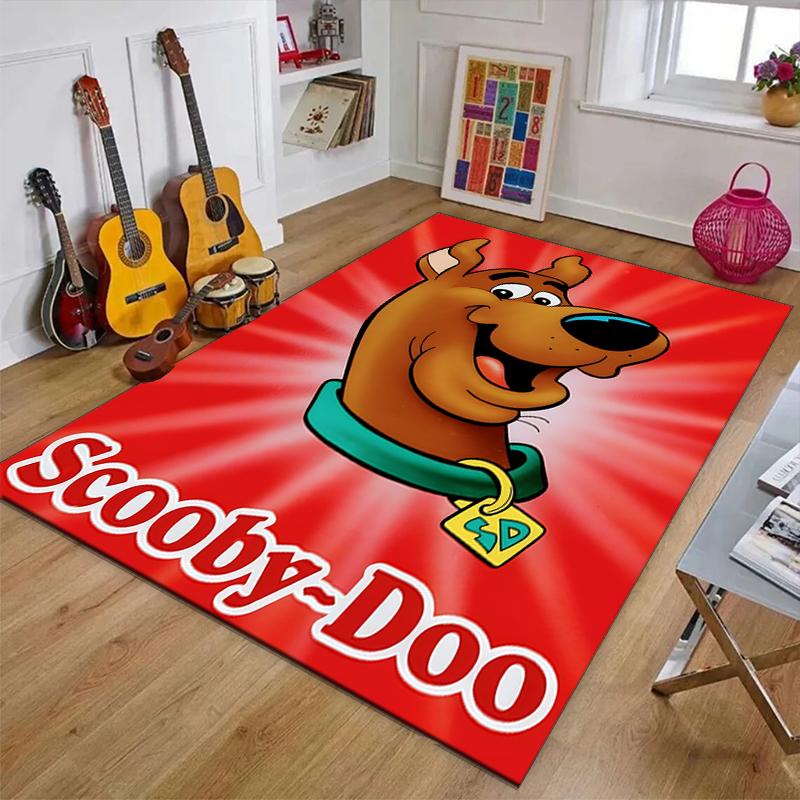 Scooby Doo Polyester Carpet, Soft Indoor Mat for Office Chair, Living Room, Computer Desk - Decorative Home Office Rug Design