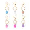 1 Pcs Practical Silicone Keychain Cap Accessories Portable Durable Holder Keyring Compatible For Lipgloss Storage And Balm Cap