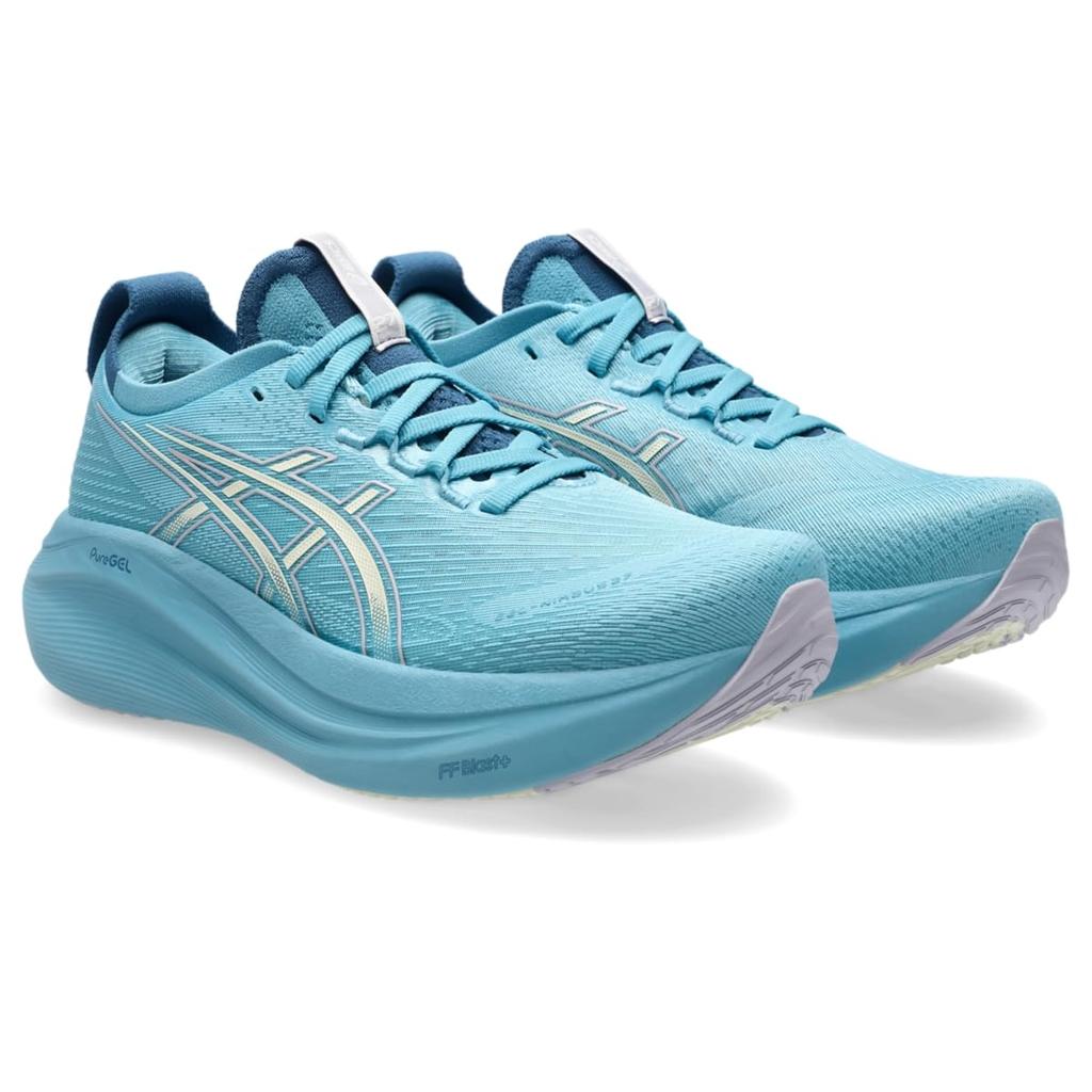 ASICS Official Store Exclusive 27 Running Size GEL-NIMBUS Women's Shoes, 23.5 E, Stillwater/Cream