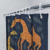 Animal Zebra Pattern Shower Curtain African Wildlife Decor Bathroom Fabric Backdrop
