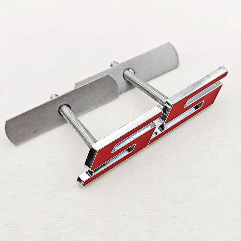 3D Metal SS Logo Sticker Front Grill Emblem Badge For Chevrolet Onix Blazer lumina Camaro Cruze Travers Monza Car Accessories
