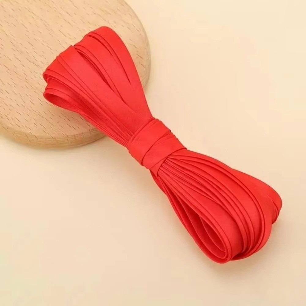 

1CM Sateen Edge Sewing Ribbon Cord Rope Fabric 4-Fold Iron Free Bias Tape For Clothes Red