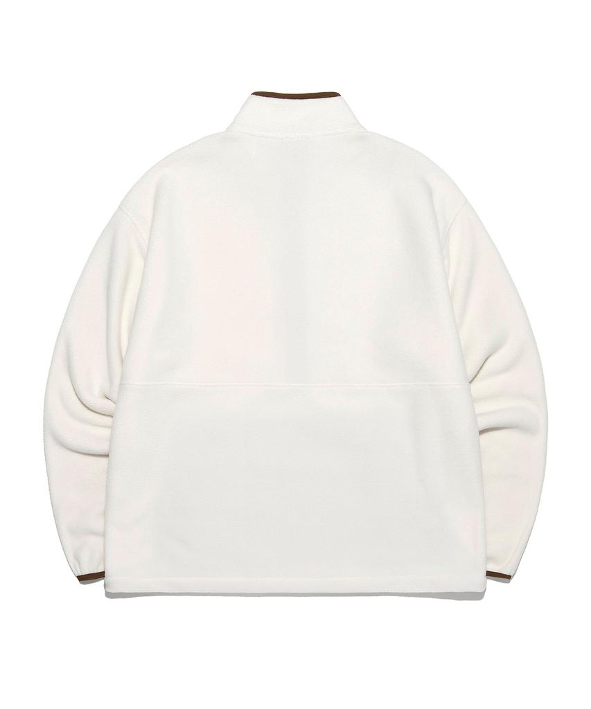 LEE Fleece Anorak Jacket Ivory
