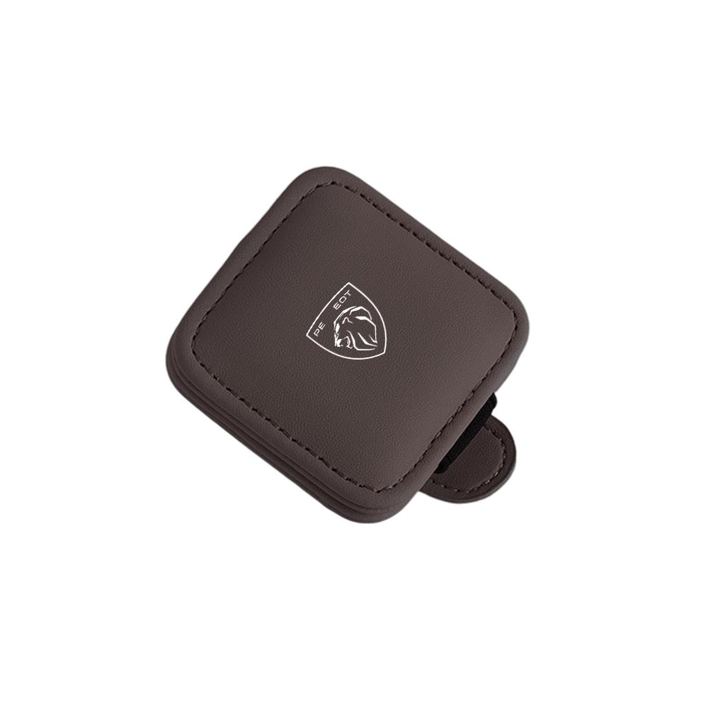 Car Sun Visor Glasses Clip Magnetic Sunglasses Organizer Box Card Holder For Peugeot 307 308 206 207 208 408 107 2008 3008 valve