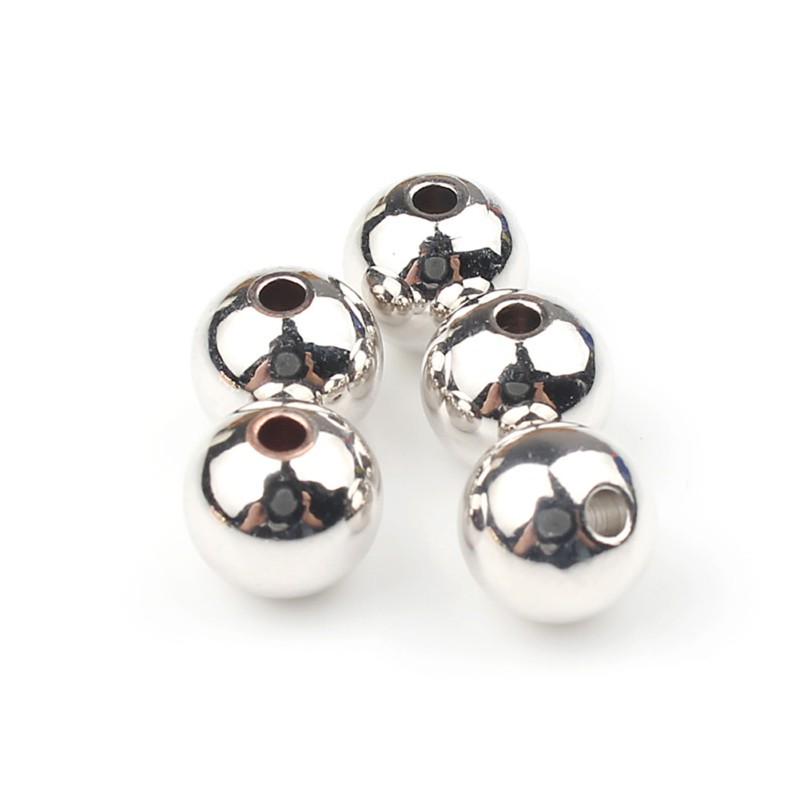 

3 мм 4 мм 5 мм 6 мм 8 мм 10 мм металлические необработанные латунные круглые бусины DIY бусины с отверстиями для изготовления ювелирных изделий 3mm 50pcs белый