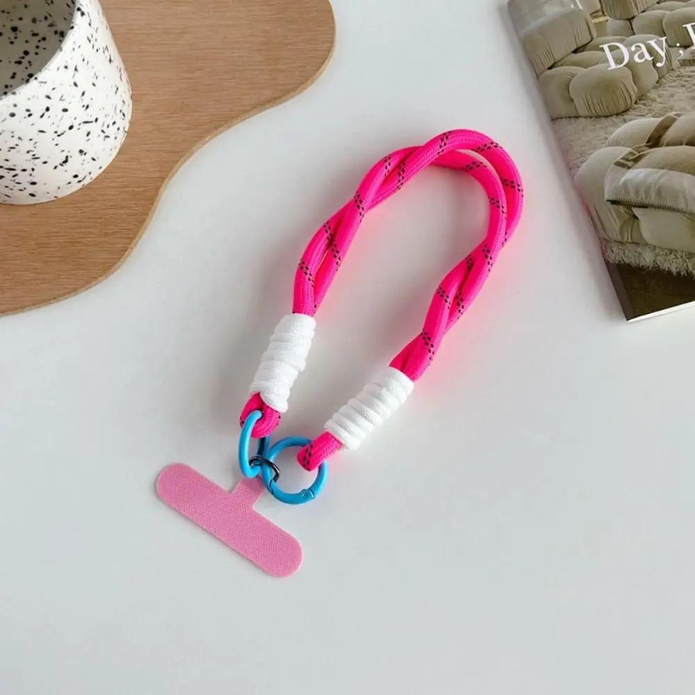 Cute Candy Colors Phone Chain Cellphone Short Strap Anti-lost Lanyard Hand Chain Phone Wrist Straps Hanging Rope Accessories