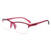 Pc Half Frame Eyeglasses Reading Glasses Women Men Comfortable Urltra-Light Eye Protection Eyeglasses Office Computer Goggles
