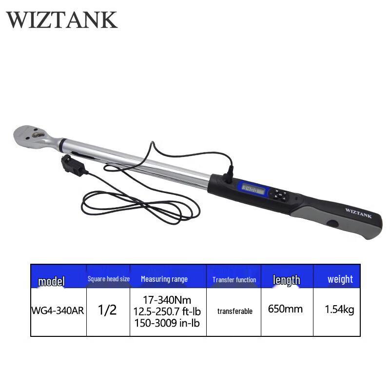Chave de Torque Digital de Alta Precisão WIZTANK com Memória