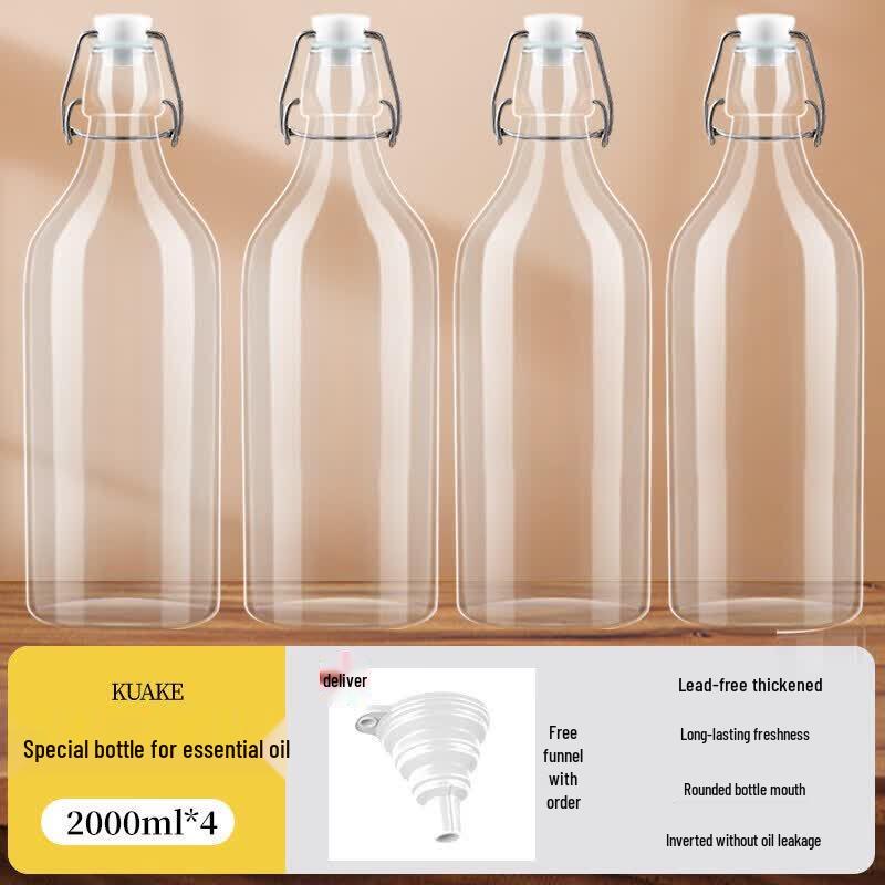Qiwei Food-Grade Glass Oil Dispenser Bottle
