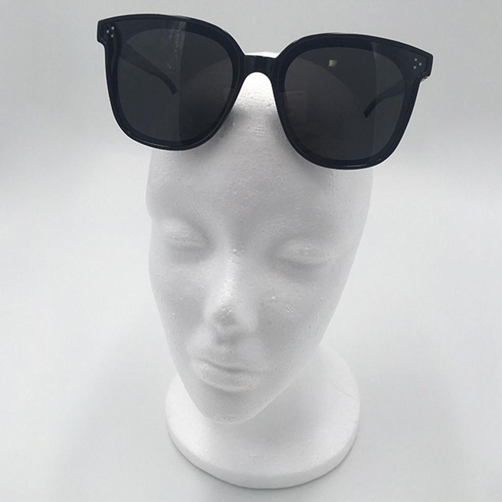 1pc Female Styrofoam Foam Mannequin Manikin Head Model Hat Glasses Wig Display White Foam Mannequin Head Holder Stand Rack