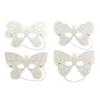 Children's Masks Butterflies White Cardboard 15 X 25 Cm X 4 Pieces