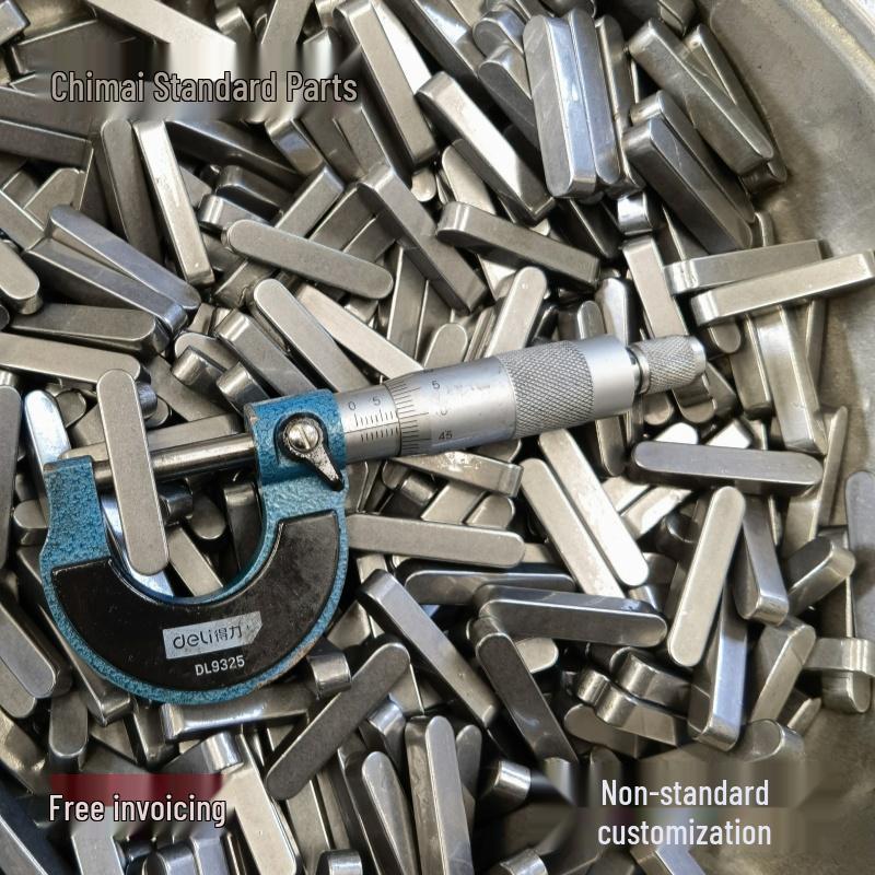 45 Steel Parallel Guide Key with Double Countersunk Threaded Hole, M8-M45 ＜＜8*7*Length＞＞