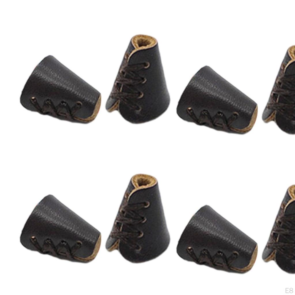 50 Pieces PU Cord Ends, Drawstring Easy To Use Jewelry Accessories, Handmade for Hat,