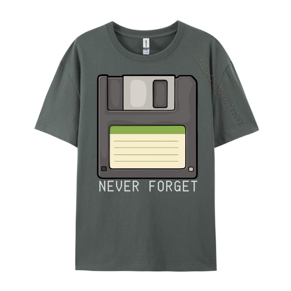 Funny Floppy Disk For Never Forget Computer T Shirt Men 100 Cotton Anime National Flag Day Graphic Tshirts