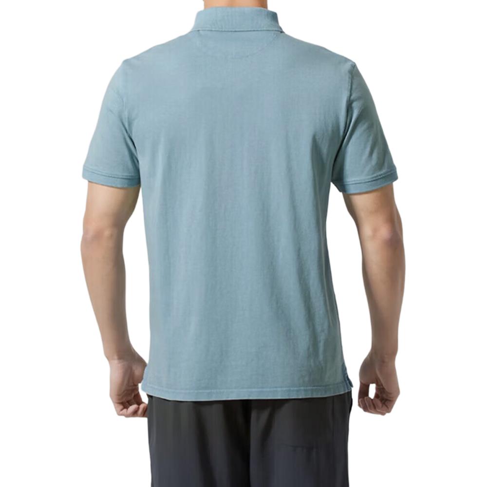 Timberland Logo Outdoor Lässig Atmungsaktiv Kurzarm Poloshirt Herren Oberteile Türkis A6R29-758