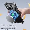 For iPhone 15 Pro Max Bumper Case Z-Shape Design Magnetic Boardless Phone Back Cover with Kickstand