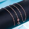 Women 'S Korean Version Of Silver Jewelry Short Clavicle Chain Retro Ingot Chain