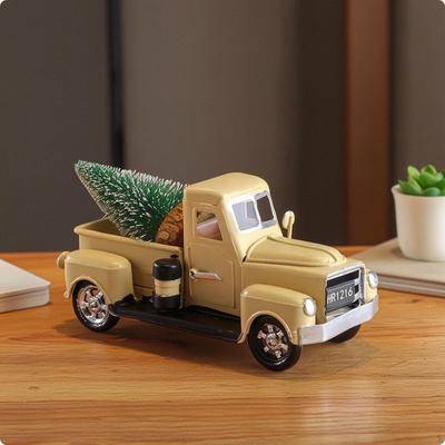 Pickup Truck Ornament Farmhouse Historic Vehicle Decor Rustic Decoration for Decorators, Collectors,