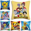 Funda de Almohada de Anime Para M-Mikecracks Dibujos Animados Decorativa para Sofá Hogar Impresión a Doble Cara Felpa Corta Funda de Cojín Linda