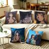 KKaoruko Waguri Floral School Anime Pillow Case Square DoubleSided Sofa Cushion Cover Bedroom Bedside Pillow