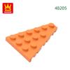 Non-Toxic 50Pcs/Lot 48205 4X6 Wedge Right Plate Building Blocks Moc Classic Accessories Compatible With Brick Toys Children Gift Box