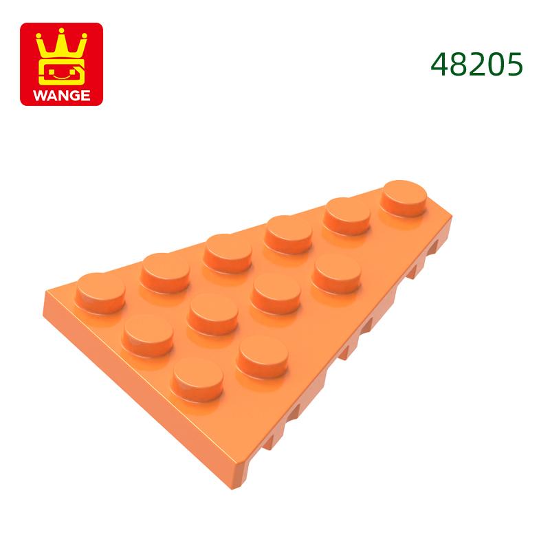 Non-Toxic 50Pcs/Lot 48205 4X6 Wedge Right Plate Building Blocks Moc Classic Accessories Compatible With Brick Toys Children Gift Box