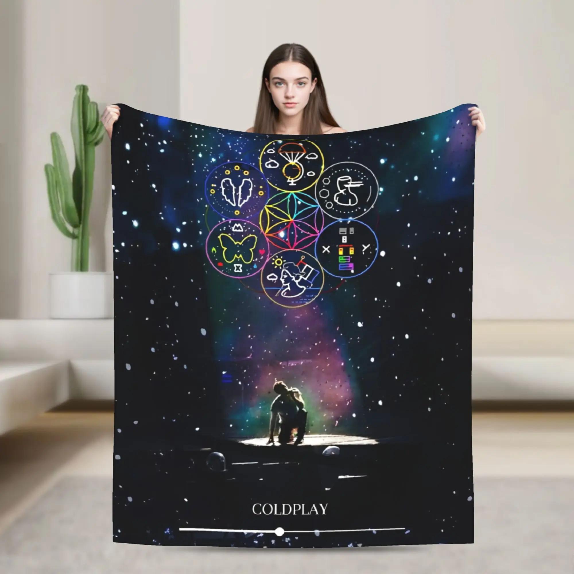 Coldplayed  Tour Head Full of Dreams Merch Soft Warm Throw Blanket for Couch Bed x Inches Multisize Blanket 100x150cm