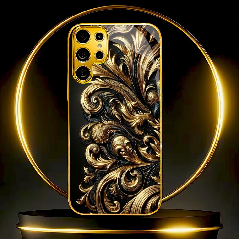 Protective Cover Atmosphere High-end Electroplating Glass PhoneCase for Samsung Galaxy S26 S25 S24 S23 S22 S21 FE,Ultra,Plus