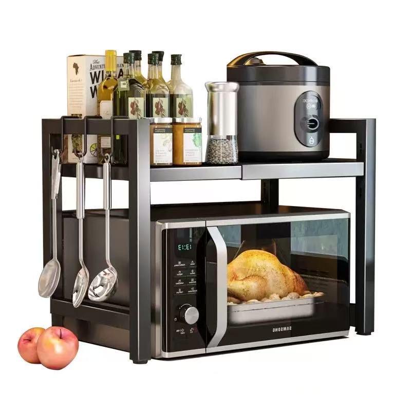 Extendable Kitchen Storage Rack for Microwave & Rice Cooker