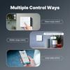EU Standard Glass Panel,Remote Control Wall-mounted Switch Work With Google Alexa,WIFI Tuya Smart Touch Wall Light Switch