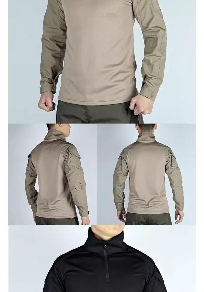 Neuer Stil Herren Tarnung Schnelltrocknendes Langarm Trainingsshirt, Modische Outdoor Bekleidung.