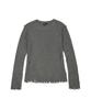 AAKAM Destroyed Knit Sweater (Charcoal)